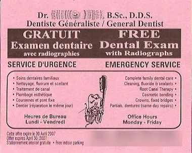 Publicité dentiste